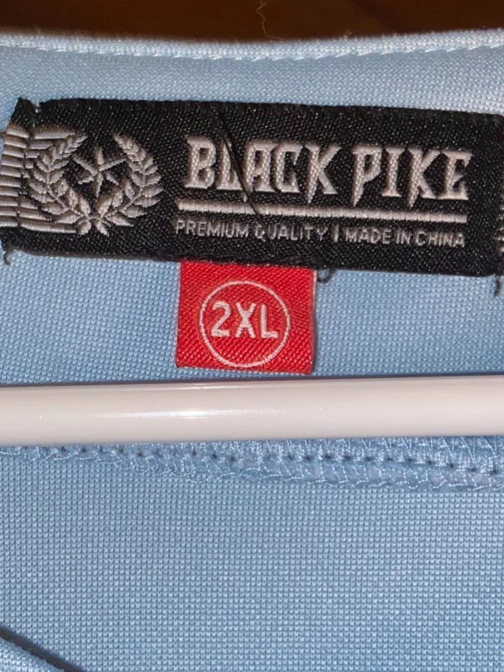 Black Pike baby blue baseball jersey -Keep it 100